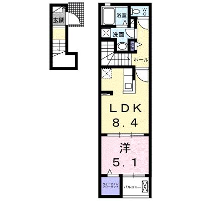 ラーゴム　Ａ 204【管理NO：1-027466001-02040】 ★家具家電は申し込み後に搬入しますの物件画像