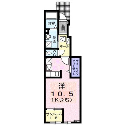 エスペランサ　Ⅰ 103【管理NO：1-026208301-01030】 ★家具家電は申し込み後に搬入します★の物件画像
