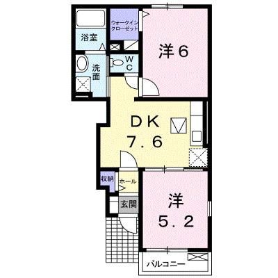 メゾン・ド・エアリーＡ 102【管理NO：1-015096201-01020】 ★家具家電は申し込み後に搬入します★の物件画像