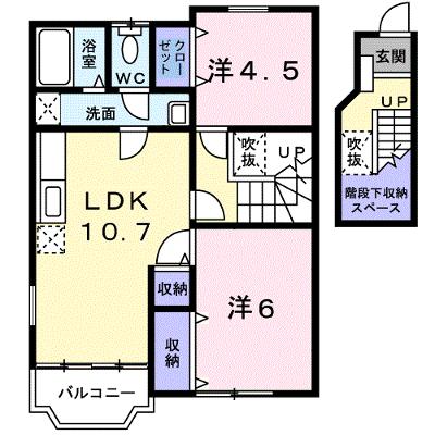 ベル・アルカンシェルＢ 203【管理NO：1-012080802-02030】 ★家具家電は申し込み後に搬入します★の物件画像