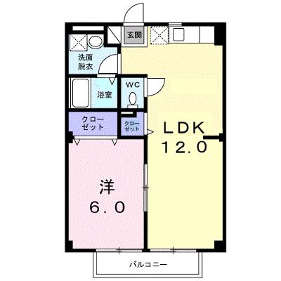 ルネッサンス久米Ｂ 206【管理NO：1-099252301-02050】 ★家具家電は申し込み後に搬入します★の物件画像