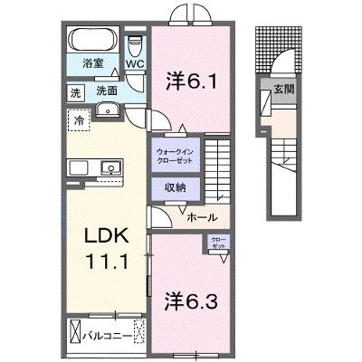 セリーンガーデン　Ⅳ 203【管理NO：1-028504004-02030】 ★家具家電は申し込み後に搬入しますの物件画像