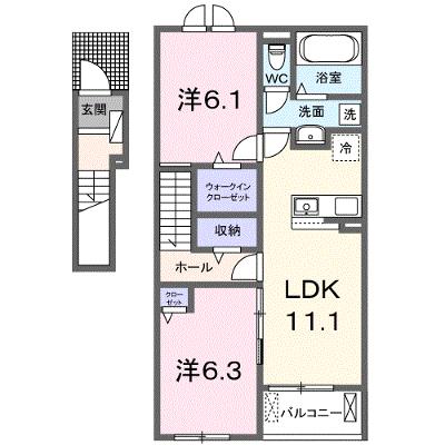 セリーンガーデン　Ⅳ 202【管理NO：1-028504004-02020】 ★家具家電は申し込み後に搬入しますの物件画像