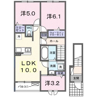 セリーンガーデン　Ⅲ 202【管理NO：1-028504003-02020】 ★家具家電は申し込み後に搬入しますの物件画像