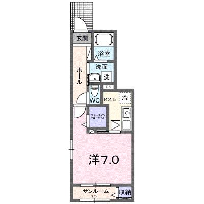 アンソレイエ．ＲＩＯ　Ａ 103【管理NO：1-028463301-01030】 ★家具家電は申し込み後に搬入します 2026年09月下旬入居可能の物件画像