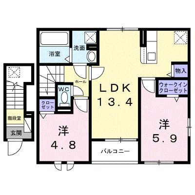 カプリコーン 204【管理NO：1-027350501-02040】 ★家具家電は申し込み後に搬入します★ ★2026年11月下旬入居可能★の物件画像