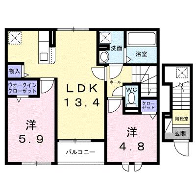 カプリコーン 202【管理NO：1-027350501-02020】 ★家具家電は申し込み後に搬入します★ ★2026年11月下旬入居可能★の物件画像