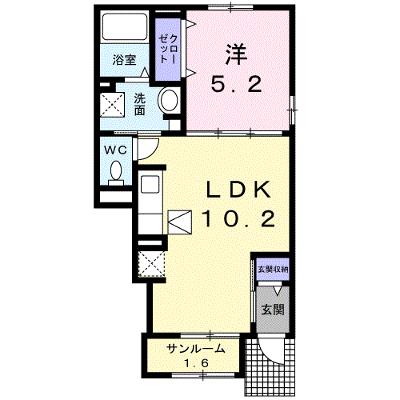 ヴィラ　エテルノ 103【管理NO：1-026459001-01030】 ★家具家電は申し込み後に搬入しますの物件画像