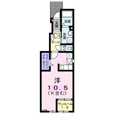 エスペランサ　Ⅰ 101【管理NO：1-026208301-01010】 ★家具家電は申し込み後に搬入しますの物件画像