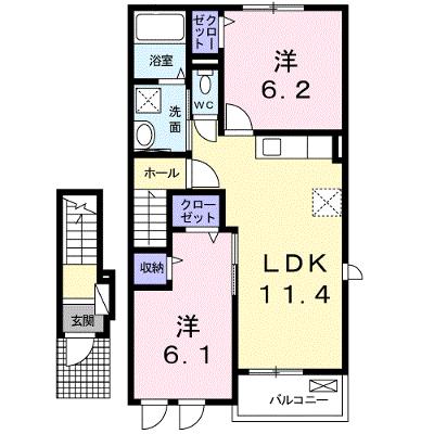ステラ　マリス　Ａ 203【管理NO：1-021951301-02030】 ★家具家電は申し込み後に搬入します★の物件画像