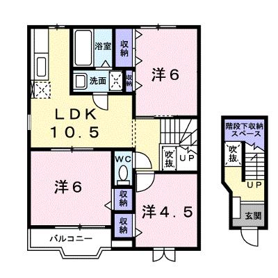 プリムヴェール　Ｂ 201【管理NO：1-011266502-02010】 ★家具家電は申し込み後に搬入します★の物件画像