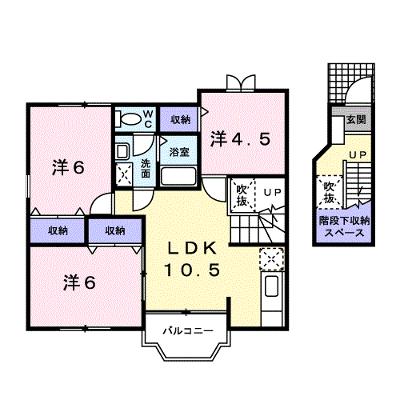 ＭｅｒｕＲｏｓｅ　Ⅲ 203【管理NO：1-010826101-02030】 ★家具家電は申し込み後に搬入します★の物件画像