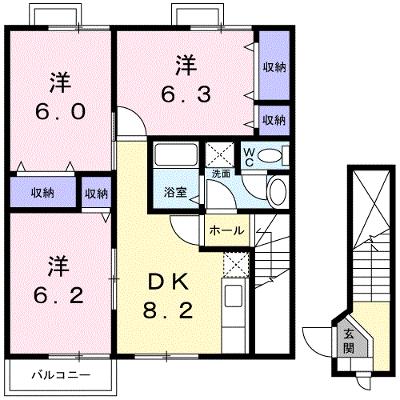 グリーンホーム 203【管理NO：1-009588101-02030】 ★家具家電は申し込み後に搬入します★の物件画像