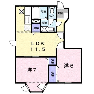 グリーンティエラＡ 102【管理NO：1-007899101-01020】 ★家具家電は申し込み後に搬入します★の物件画像