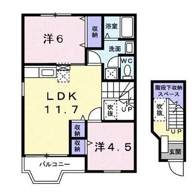 ブランシェ 201【管理NO：1-007869401-02010】 ★家具家電は申し込み後に搬入しますの物件画像