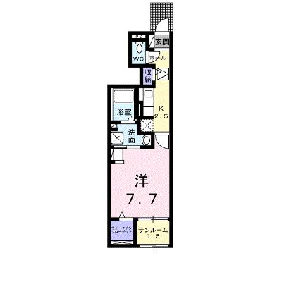 アパイサント 104【管理NO：1-027149201-01040】 ★家具家電は申し込み後に搬入しますの物件画像