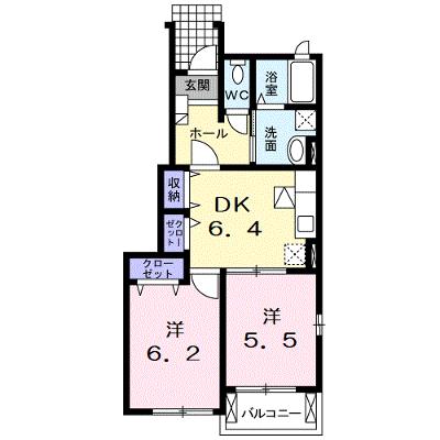 シュトラール　Ⅰ 101【管理NO：1-014303601-01010】 ★家具家電は申し込み後に搬入します★の物件画像