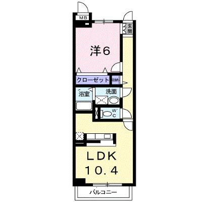 プロスパーさくら 107【管理NO：1-014119201-01060】 ★家具家電は申し込み後に搬入しますの物件画像