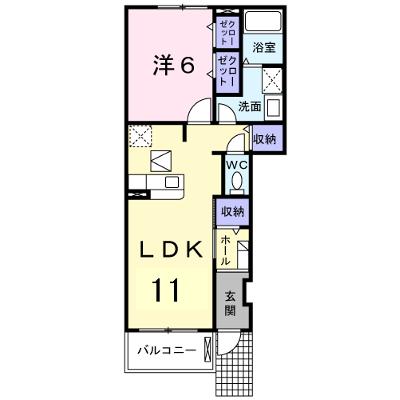 リリーベル　Ａ 103【管理NO：1-013890401-01030】 ★家具家電は申し込み後に搬入します★の物件画像
