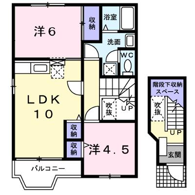 ブランドールＭ　Ａ 201【管理NO：1-012152201-02010】 ★家具家電は申し込み後に搬入しますの物件画像