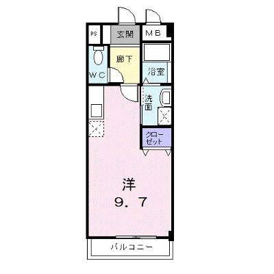 パークサイドパレス 203【管理NO：1-012126401-02030】 ★家具家電は申し込み後に搬入します 2026年08月下旬入居可能の物件画像