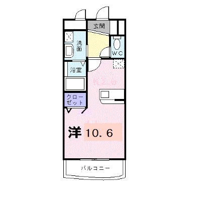シャン・ド・フレーズⅡ 105【管理NO：1-011422501-01050】 ★家具家電は申し込み後に搬入しますの物件画像