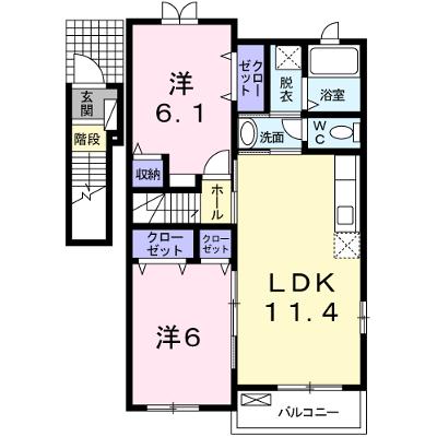ソレイユ　レヴァーＢ 201【管理NO：1-016738802-02010】 ★家具家電は申し込み後に搬入しますの物件画像