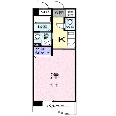 ヴィラ　グレイス　Ⅱ 410【管理NO：1-013938101-04080】 ★家具家電は申し込み後に搬入します★の物件画像