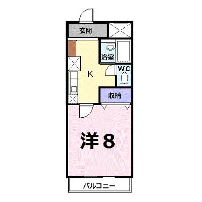 シャン・ド・フレーズ 203【管理NO：1-007978501-02030】 ★家具家電は申し込み後に搬入しますの物件画像