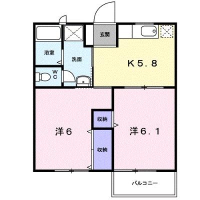 サンパティーク　Ｂ 201【管理NO：1-007025001-02010】 ★家具家電は申し込み後に搬入します★ ★2026年10月中旬入居可能★の物件画像