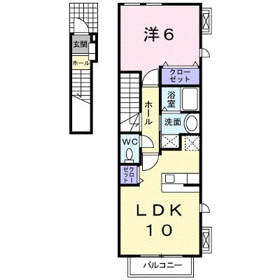 アゲイン 201【管理NO：1-017605901-02010】 ★家具家電は申し込み後に搬入します★の物件画像