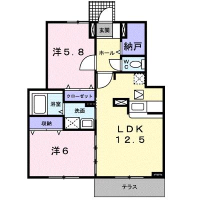 グランド－ル　Ｂ 102【管理NO：1-014859702-01020】 ★家具家電は申し込み後に搬入します 2026年07月中旬入居可能の物件画像