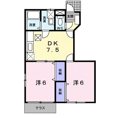 センプレ　ヴェルデⅠ 102【管理NO：1-007806101-01020】 ★家具家電は申し込み後に搬入しますの物件画像