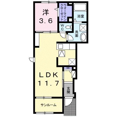 アマービレ 101【管理NO：1-024870301-01010】 ★家具家電は申し込み後に搬入しますの物件画像