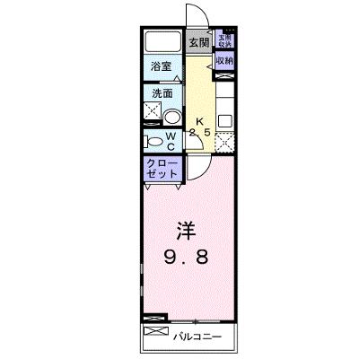 ブライト・ノヴァＡ 203【管理NO：1-017917401-02030】 ★家具家電は申し込み後に搬入します★の物件画像