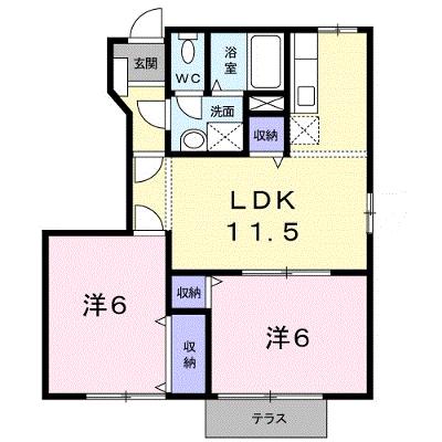 メゾン・ド・ケイ　Ａ 101【管理NO：1-010758801-01010】 ★家具家電は申し込み後に搬入します★の物件画像
