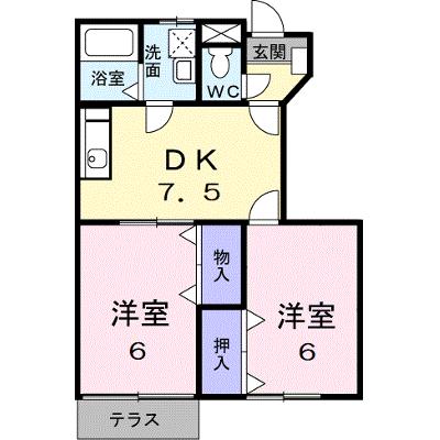 メゾン・ド・ＮａＮａ 103【管理NO：1-010193701-01030】 ★家具家電は申し込み後に搬入しますの物件画像