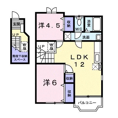 ＭＡＩＳＯＮ・Ｋ－１ 201【管理NO：1-009313701-02010】 ★家具家電は申し込み後に搬入しますの物件画像