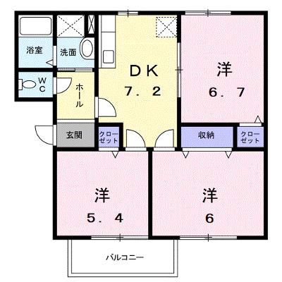 ハイツＦＬＯＷＥＲ 102【管理NO：1-007458401-01020】 ★家具家電は申し込み後に搬入します★の物件画像