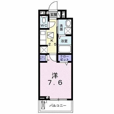 ジェルメゾン 102【管理NO：1-026996001-01020】 ★家具家電は申し込み後に搬入しますの物件画像