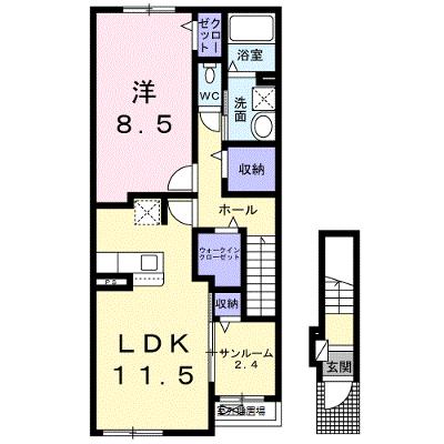 カルム　高砂 202【管理NO：1-026849101-02020】 ★家具家電は申し込み後に搬入しますの物件画像