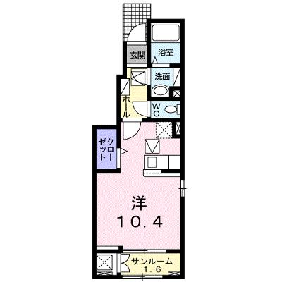 ガーデンヒル 101【管理NO：1-025379801-01010】 ★家具家電は申し込み後に搬入しますの物件画像