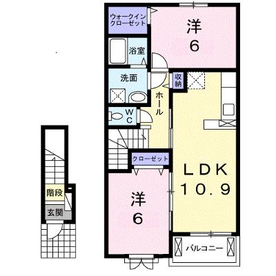 ティ　アーモ　ドゥーエ 203【管理NO：1-023692401-02030】 ★家具家電は申し込み後に搬入します★の物件画像