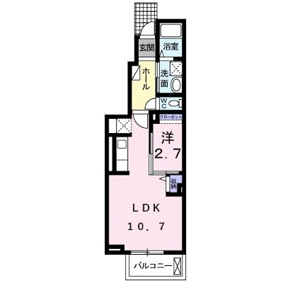 ブルーパイン　Ⅱ－Ａ 102【管理NO：1-019807501-01020】 ★家具家電は申し込み後に搬入します 2026年07月下旬入居可能の物件画像