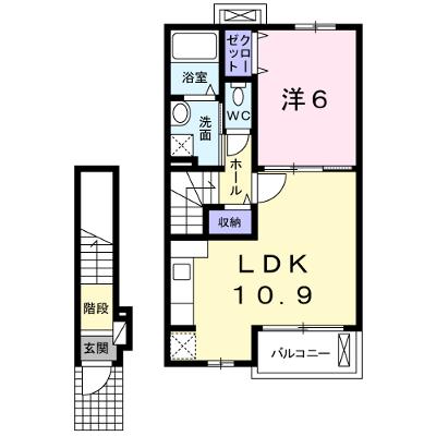 ルネサンス 202【管理NO：1-017986101-02020】 ★家具家電は申し込み後に搬入します★の物件画像