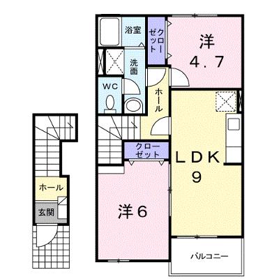 メゾン・ルミエールＢ 202【管理NO：1-013766402-02020】 ★家具家電は申し込み後に搬入しますの物件画像