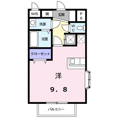 ベル・アンジュ 201【管理NO：1-012876401-02010】 ★家具家電は申し込み後に搬入します★の物件画像