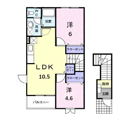 ビッグ　フォレスト　Ａ 201【管理NO：1-012101601-02010】 ★家具家電は申し込み後に搬入しますの物件画像