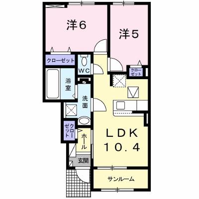 メゾンド　悠　Ｂ 103【管理NO：1-024825202-01030】 ★家具家電は申し込み後に搬入します★の物件画像
