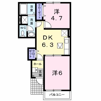 エスポワールⅡ 102【管理NO：1-014155202-01020】 ★家具家電は申し込み後に搬入します★の物件画像